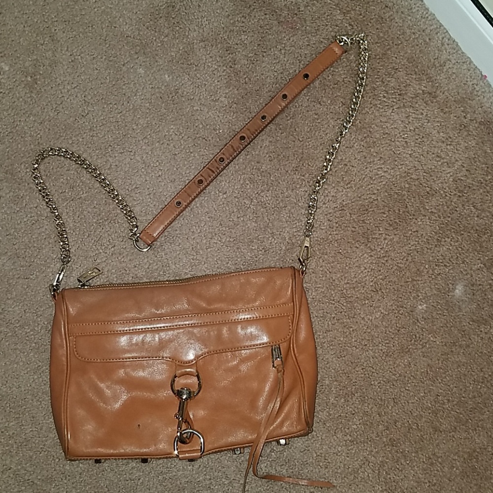 Rebecca Minkoff Mac Large Crossbody Clutch Brown